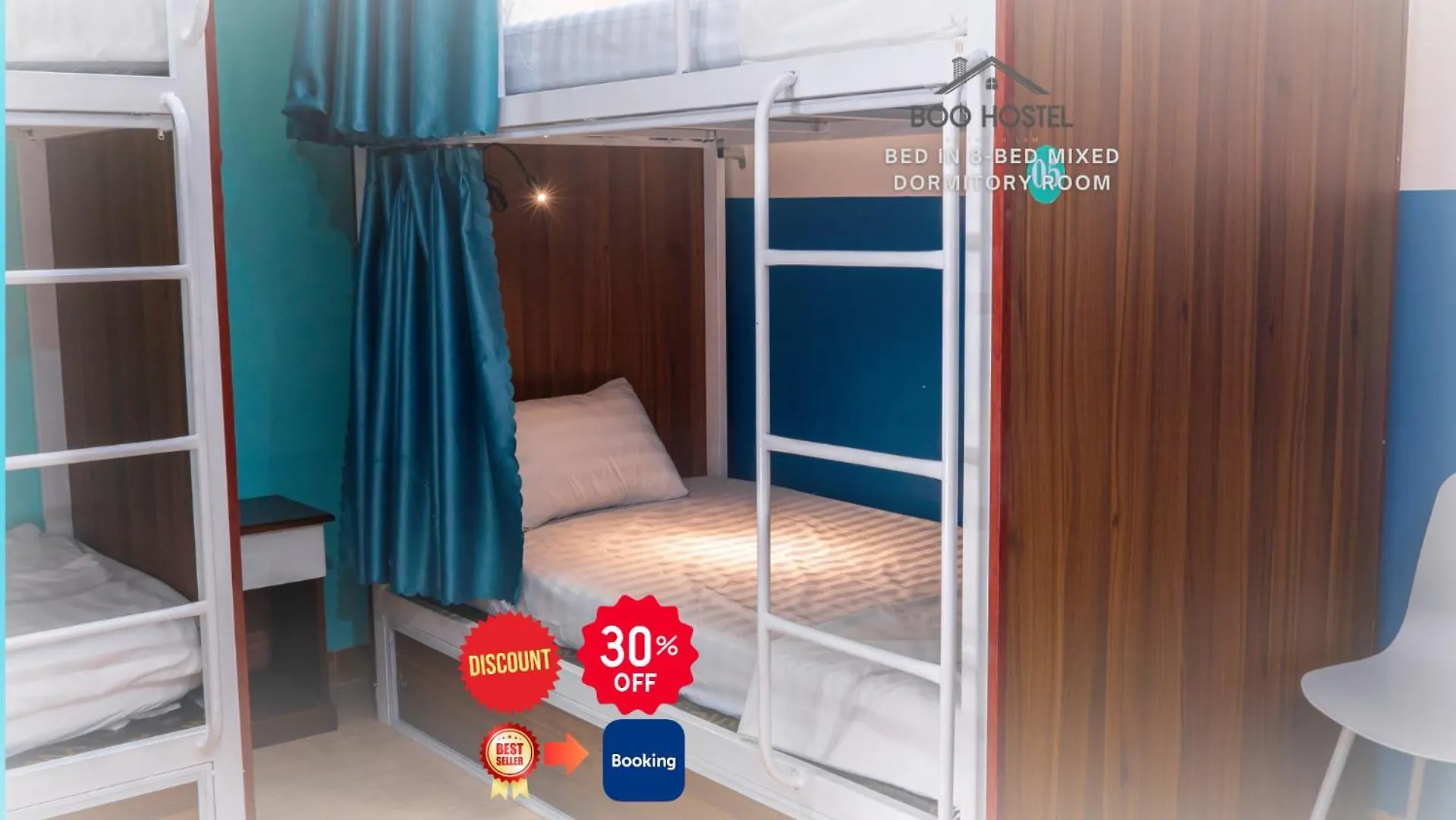 Capsule hotel Boo Beach Hostel , 24-Hour Reception & Free Billiards Da Nang